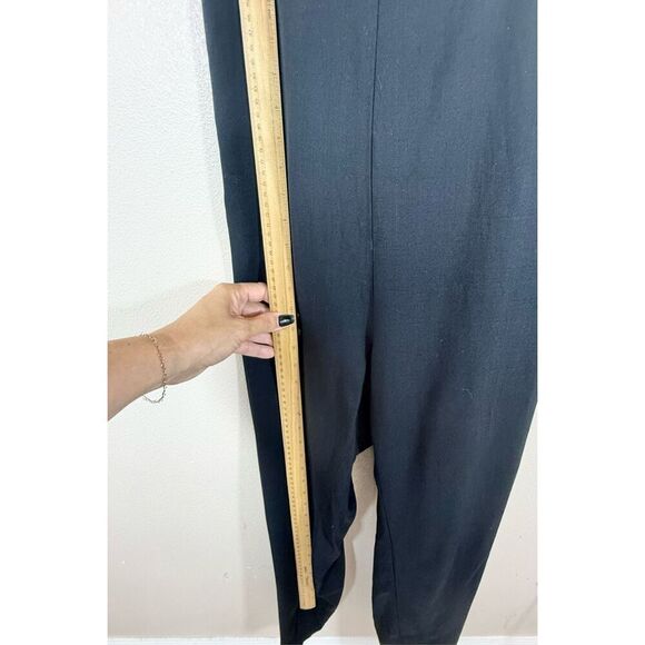 Marine Layer Black Eloise Belted Sleeveless Women’s Jumpsuit Romper Large - Picture 10 of 15